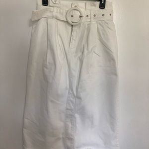 NWOT/ NWT ASOS High-Waisted White Denim Skirt